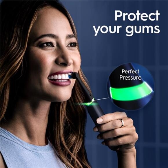 Oral-B iO Series 9 Electric Toothbrush with 4 Brush Heads, Aqua Alabaster - Picture 3 of 7